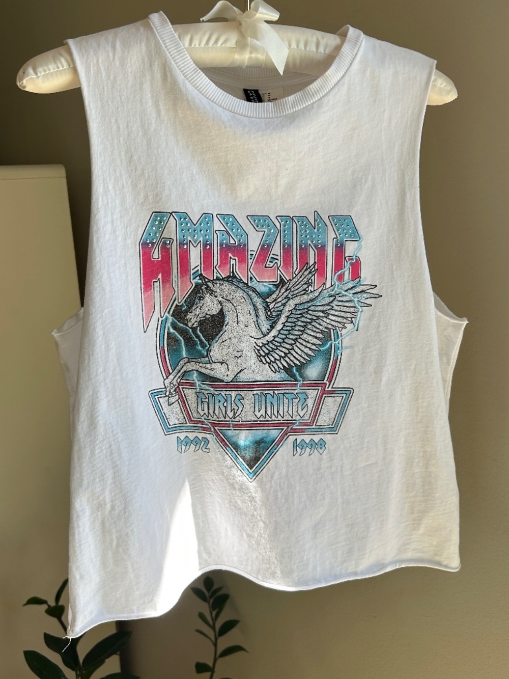 Unicorn 1992 1998 Amazing Girls Unite White Tank Top